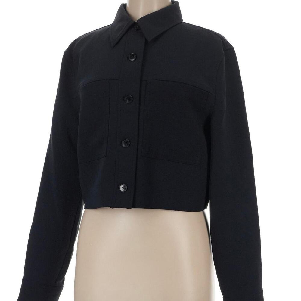 Navy blue aritzia cropped jacket
